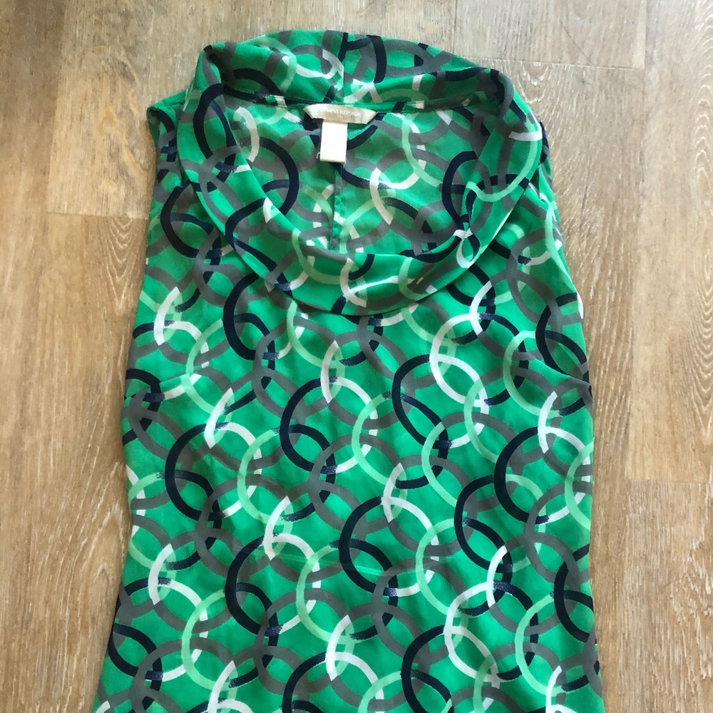Green Patterned Blouse